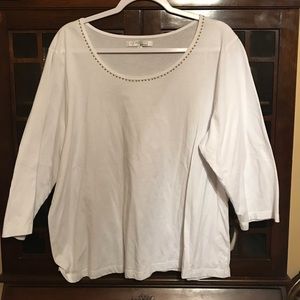 🌺Beautiful White Company Ellen Tracy Blouse🌺